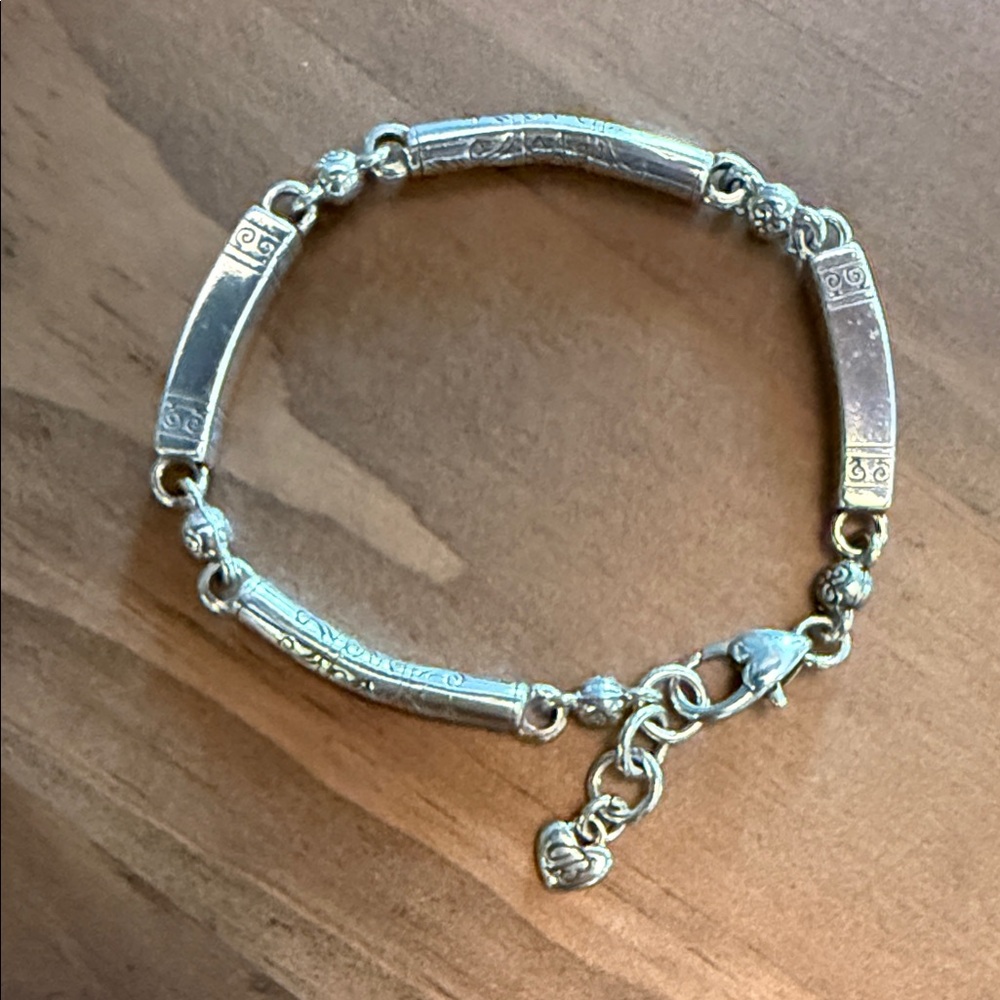 Brighton Elegant Silver Bracelet with Heart Charm